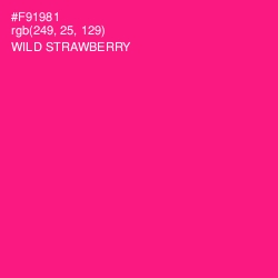 #F91981 - Wild Strawberry Color Image