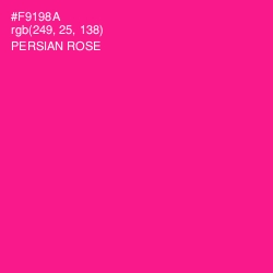 #F9198A - Persian Rose Color Image