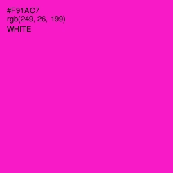 #F91AC7 - Shocking Pink Color Image