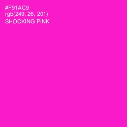 #F91AC9 - Shocking Pink Color Image
