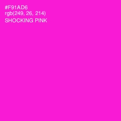 #F91AD6 - Shocking Pink Color Image