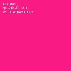 #F91B83 - Wild Strawberry Color Image