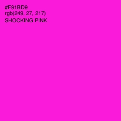 #F91BD9 - Shocking Pink Color Image