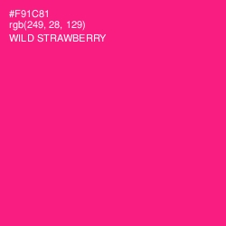 #F91C81 - Wild Strawberry Color Image