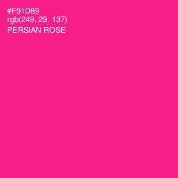 #F91D89 - Persian Rose Color Image