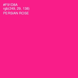 #F91D8A - Persian Rose Color Image