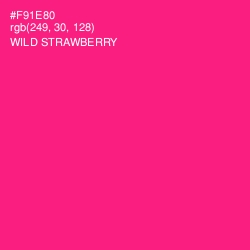 #F91E80 - Wild Strawberry Color Image
