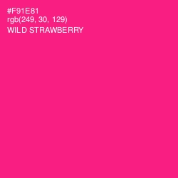 #F91E81 - Wild Strawberry Color Image
