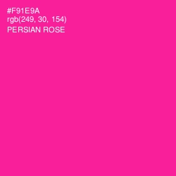 #F91E9A - Persian Rose Color Image