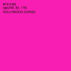 #F91EB3 - Hollywood Cerise Color Image