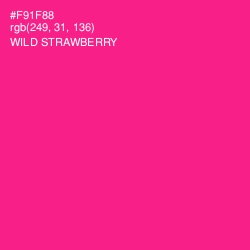 #F91F88 - Wild Strawberry Color Image