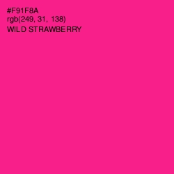 #F91F8A - Wild Strawberry Color Image