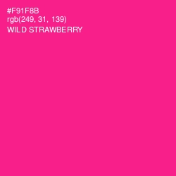 #F91F8B - Wild Strawberry Color Image
