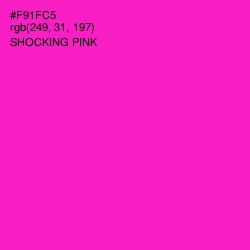 #F91FC5 - Shocking Pink Color Image