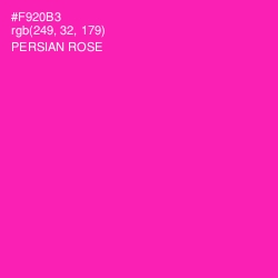 #F920B3 - Persian Rose Color Image