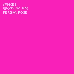 #F920B9 - Persian Rose Color Image