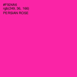 #F924A6 - Persian Rose Color Image