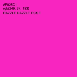 #F925C1 - Razzle Dazzle Rose Color Image