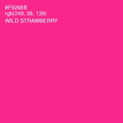 #F9268B - Wild Strawberry Color Image