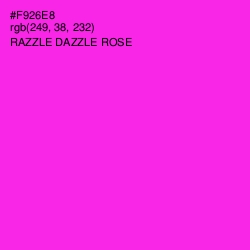 #F926E8 - Razzle Dazzle Rose Color Image