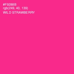 #F9288B - Wild Strawberry Color Image