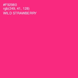 #F92980 - Wild Strawberry Color Image