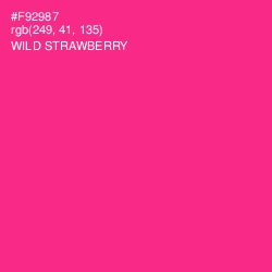 #F92987 - Wild Strawberry Color Image