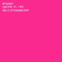 #F9298F - Wild Strawberry Color Image