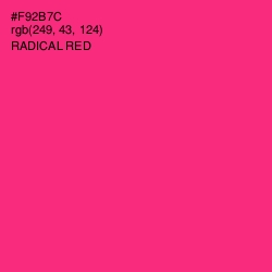 #F92B7C - Radical Red Color Image