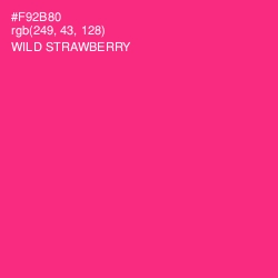 #F92B80 - Wild Strawberry Color Image