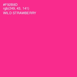 #F92B8D - Wild Strawberry Color Image