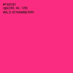 #F92C81 - Wild Strawberry Color Image