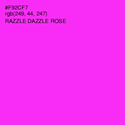 #F92CF7 - Razzle Dazzle Rose Color Image