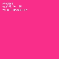 #F92E8B - Wild Strawberry Color Image