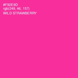 #F92E9D - Wild Strawberry Color Image