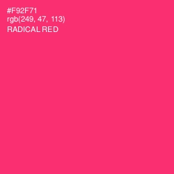 #F92F71 - Radical Red Color Image