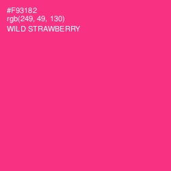 #F93182 - Wild Strawberry Color Image