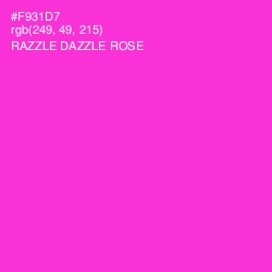 #F931D7 - Razzle Dazzle Rose Color Image