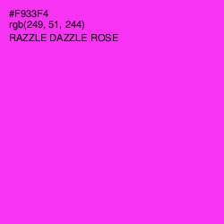 #F933F4 - Razzle Dazzle Rose Color Image