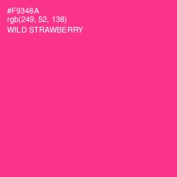 #F9348A - Wild Strawberry Color Image