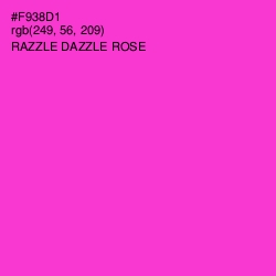 #F938D1 - Razzle Dazzle Rose Color Image
