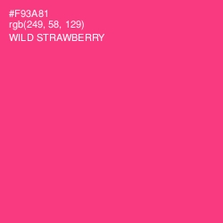 #F93A81 - Wild Strawberry Color Image