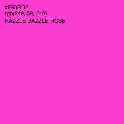 #F93BD2 - Razzle Dazzle Rose Color Image
