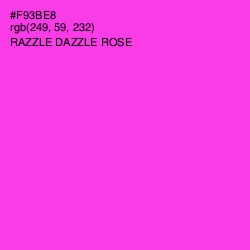 #F93BE8 - Razzle Dazzle Rose Color Image