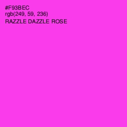 #F93BEC - Razzle Dazzle Rose Color Image