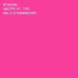 #F93D99 - Wild Strawberry Color Image