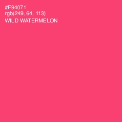 #F94071 - Wild Watermelon Color Image