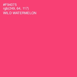 #F94075 - Wild Watermelon Color Image