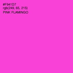 #F941D7 - Pink Flamingo Color Image