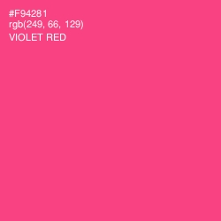 #F94281 - Violet Red Color Image